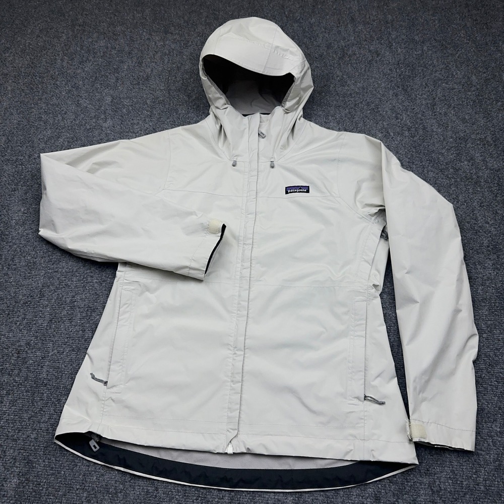 Patagonia Torrentshell 2.5L Jacket Womens M Birch White Waterproof Rain Shell